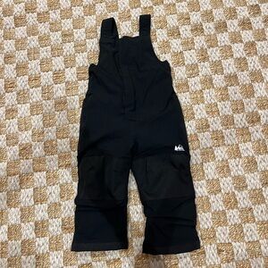 Black Toddler Snow Bib (Size 3T)